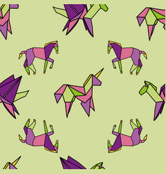 Light Green Origami Pegasus Unicorns And Horses