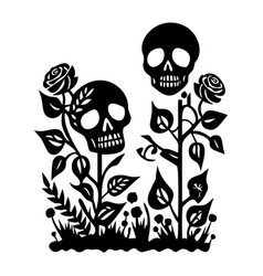 Valentines Day Skull Couple Tattoo Graphic