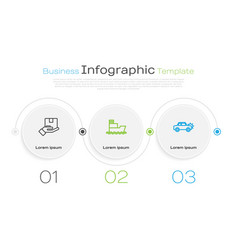 Set Line Delivery Insurance Ship And Car