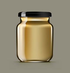 Wildflower Honey In Glass Jar Without Label