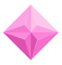 Pink Crystal Icon Cartoon Purple Stone