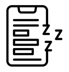 Insomnia Phone App Icon Outline Bed Person