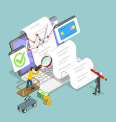 3d Isometric Flat Of Data