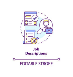 Job Descriptions Concept Icon