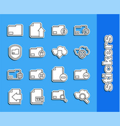 Set Line Search Cloud Computing Document Folder