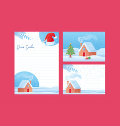 Christmas Dear Santa Kids Letter Template Wishlist