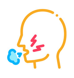 Cough Asthma Color Icon