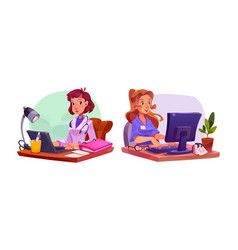 Female Doctor And Nurse Working On Computer