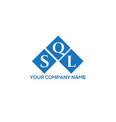 Sql Letter Logo Design On White Background