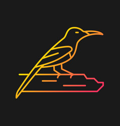 Crimson Sunbird Gradient Icon For Dark Theme