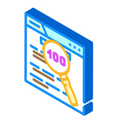 Indexing Seo Isometric Icon