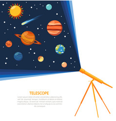 Telescope Solar System Concept Poster