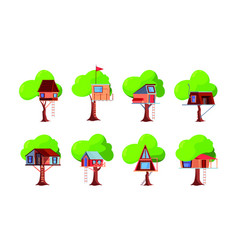 Wooden House On Tree Children Funny Room Tree