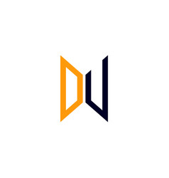 Du Letter Logo Creative Design With Graphic