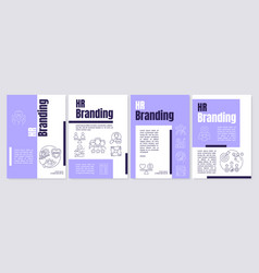 Employee Management Brand Purple Brochure Template