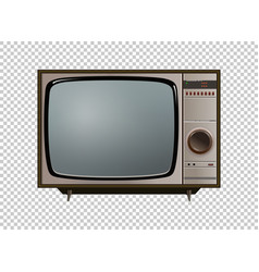 Retro Television Mock Up Isolate On Transparent