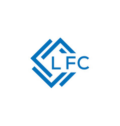 Lfc Letter Logo Design On White Background