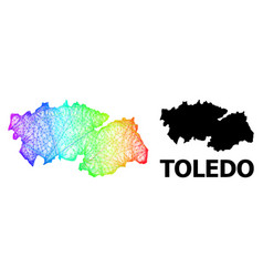 Net Map Toledo Province With Spectrum Gradient