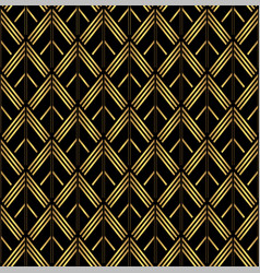 Art Deco Arrow Pattern In Gold And Black