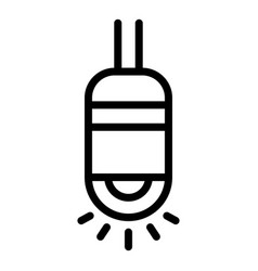 Endoscope Light Icon Outline Style