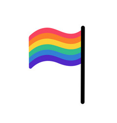 Lgbt Flag Icon Rainbow Colored Sticker