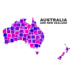 Mosaic Australia And New Zealand Map Of Square