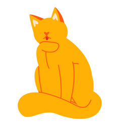 Orange Cat Sitting Whiskers