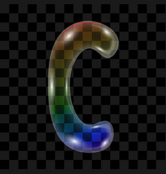 Soap Bubble In The Shape Of Letter C