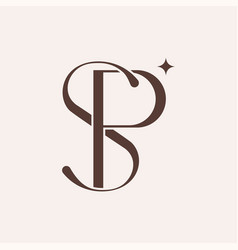 Beauty Fashion Elegant Monogram Sp Or Ps