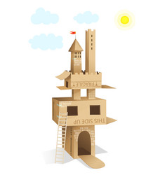 Cardboard Castle House Building