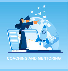 Flat Coaching And Mentoring Small Woman