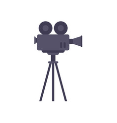 Movie Camera Icon Flat Video Film