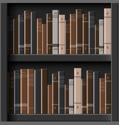 3d Old Books On Bookshelves Seamless Pattern