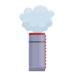 Chemical Industrial Chimney Icon Cartoon Style