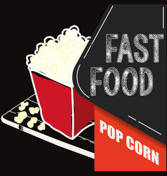 Retro Pop Corn Fast Food