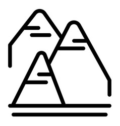 Austrian Alps Icon Outline Alpine Austria