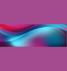 Blue Purple Neon Smooth Liquid Waves Abstract