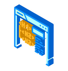 Header Tags H1 H2 Seo Isometric Icon