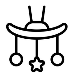 Baby Crib Toys Icon Outline Sleep Disorder