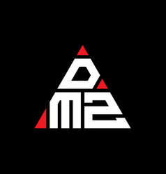 Dmz Triangle Letter Logo Design With Triangle