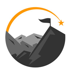 Mountain Consulting Success Logo Icon Brand