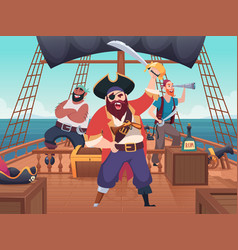 Pirate Ship Aggressive Sailor Corsairs Standing