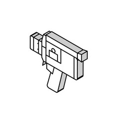 Video Camera Retro Gadget Isometric Icon