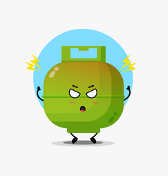 Cute Lpg Cylinder Character Is Angry