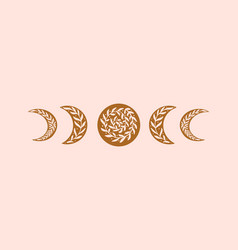 Floral Moon Phase Trendy