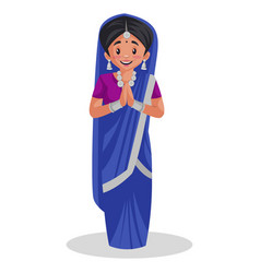 Indian Gujarati Woman Cartoon