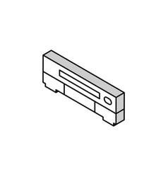 Vhs Player Retro Gadget Isometric Icon