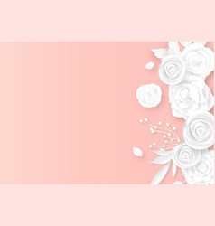 Elegant Floral Border Background With Soft Colors