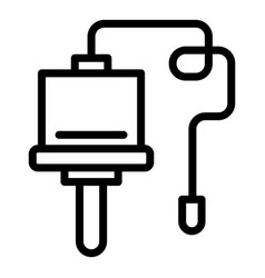 Digital Endoscope Icon Outline Style