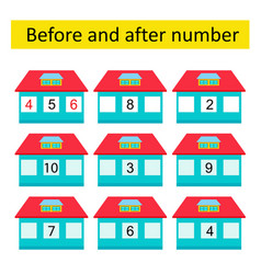 Math Activity For Kids Before And After Number